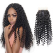 Top Quality Deep Wave Brazilian Virgin Human Hair 4x4 Lace Closure 3 Way Part Free Part Middle PartThree Part Free Shipping