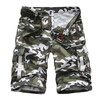 Men Jeans Shorts Casual Training Cotton Breathable Multi Pocket Camouflage Cargo Pants for Men