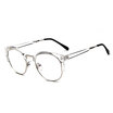 women eye glasses frame men Vintage metal round half frame Brand design eyeglasses Myopia Glasses spectacles Optical Clear Lenses