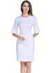 Womens Elegant Bell-Sleeve Sheath Dress