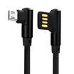 Mzxtby Dual Sided-Micro USB Data Cable Portable 90 Degree Right-angled 24A USB Cable Fast Charger L Bending for SamsungxiaomiLG