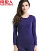Nanjiren thermal underwear set men&women round neck plus velvet thickening underwear to keep warm