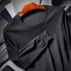 Nanjiren thin round neck thermal underwear cotton slim bottoming shirt