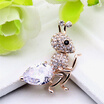 Cute Women Ant Brooch Pin Rhinestone Big crystal Jewelry Gold Color Animal Brooches Broches Lady Lapel Scarf Pin Ant Men Badge