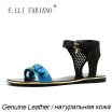 FLLIFABIANO Sandals Summer Flat Ankle Wrap with Ankle Wrap Bright Metal Buckle High Heel Sandals X8216 for Girls&Women
