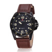 Naviforce 9033 Men Genuine Leather Watch Top Brand Luxury Quartz Waterproof Wristwatch
