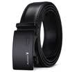 Playboy playboy mens belt business casual automatic buckle belt Korean version of leather belt PDF5050-8B black
