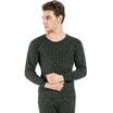 Snow flying cotton autumn clothes long pants mens basic thermal underwear set thin section cotton bottoming cotton sweater X230 mens dark gray round neck 170