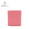 BAFELLI genuine leather short wallet hand-stitching portefeuille femme pink hasp cowhide short standard women wallets