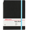 Office Depot OD2032B ribbon series imitation leather noodles notebook diary black leather blue strap can be inserted pen 32K