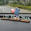 YUECAR car temporary stop sign stereo small monk phone number mobile car stop sign kung fu models - one fly