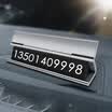 pzoz car temporary stop sign car move phone number card personality creative zero stop truck paste paste hidden car silver