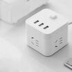Times square USB socket 3USB interface 3 jack 16 m multi-function socket socket board socket row plug wiring board drag line white black