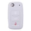 KOOLIFE Car Key Bag Silicone Case Buckle Volkswagen New Passat Sagitar Golf Jetta Santana Bora Tiguan Touran Longi POLO Octavia Ling Du Volatile Convergence Gray