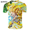 Summer New Mens Fashion Anime T-shirt Seven Dragon Ball Print Cosplay Casual T-Shirt US SizeS XXXXL