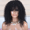 150Density Glueless Lace Front Human Hair Wigs with Baby Hair Black for Women Pre Plucked Virgin Malaysian Curly Wig Free Shipping