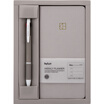 Kinbor Week Plan Handbook Stationery Set Schedule Pocket Notepad 3 Color Ballpoint Pen Index Sticker Sycamore Grey KMQ25063