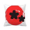 Abstract Brush Painting Japan Square Throw Pillow Insert Cushion Cover Home Sofa Decor Gift