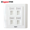 Legrand Network Module Panel Single Port Information Panel 1 Box 12 Pack 632817