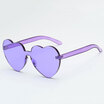 New Arrival Red Heart sunglasses for women 2018 trendy novelty rimless sun glasses candy color love style fashion pink eyewear