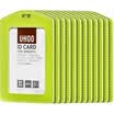 Excellent&UHOO 6832 candy color cortical documents card sets vertical green 12 box work card staff card badge