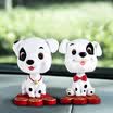 Guangyin car ornaments creative cartoon shaking head puppy car accessories car ornaments to send anti-slip mat 2 discount set