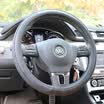 Xinjian car steering wheel cover four seasons breathable non-slip microfiber leather universal handle XJ03 black coffee color