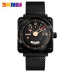 SKMEI Luxe Creative Quartz heren Horloges Fashion Zwart Rvs Mesh Band Casual Horloge Mannen Klok Relogio Masculino
