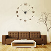 Wall ClockModern Frameless DIY Wall Clock Large 3D Wall Watch Non Ticking for Living Room Bedroom Kitchen