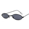 Vintage Small Oval Sunglasses Fashion Brand Women Men Metal Frame Clear Red Lens Shades Sun Glasses Eyewear UV400 eyewear