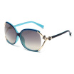 Vintage Women Sunglasses Summer Big Frames Luxury Flower Eyeglasses Gradient HD Clear glasses