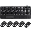Spirit snake MK220 Gaming Mouse Keyboard Set Wired USB Interface Backlit Glowing Keyboard Set Metal Panel With Phone Stand Black