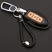 Huashi Nissan Key Case Nissan Leather Key Case Keychain Cover Refit Special C-Sports Black