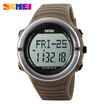 Mens leisure electronic meter Multi-Functional Digital Sport Watch PedometerHeart Rate MonitorStopwatchAlarm