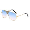 LIKEUS Luxury men sunglasses casual fashion eyewear Summer beach metal turtles personality cross-beam retro sunglasses