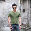 Men V-neck Summer Short Sleeve T Shirt