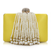 Milisente New Arrival Women Day Clutches Purses Ladies Fashion Beaded Tassel Evening Purse Female Wedding Bags