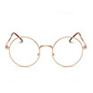 Cheap small round nerd glasses clear lens unisex gold round metal frame glasses frame optical men women black Eyeglasses Frames