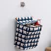 Ou Runzhe storage bag hanging bag wall door cotton linen storage bag small
