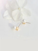 ONICE 925 Sterling Silver Eearing Feature Cultured Pearl on Cubic Design WQE016