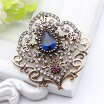 New Turkish Brooch Pendant Dual-Purpose Women Jewelry Antique Gold Color Rhinestone Flower Broches Brooches Ladies Lapel Pins