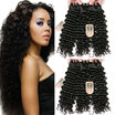 YAVIDA Hair Indian Deep Wave Virgin Hair 3 Bundles Deal Unprocessed Indian Curly Weave Human Hair bundles