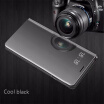 Vivo X20X21 Luxury Slim Mirror Flip Shell Stand Leather Smart Clear View Window Cover Phone Case