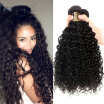 YAVIDA Hair Brazilain kinky Curly Hair Weave 3 Bundles Brazilian Kinky Curly Virgin hair 7A Unprocessed Brazilain Curly Hair