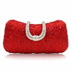 Milisente Women Clutch Bag Red Evening Bags Wedding Clutches Lady Party Purse With Chain
