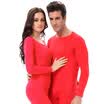 Antarctic Qiuyi Qiuku men&women stretch cotton autumn clothes long pants bottoming cotton sweater youth middle&old aged thermal underwear set NE63D1011112 male hemp gray L