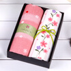 Japan Uchino UCHINO&the wind 2 sets of towels gift box pure cotton gauze exquisite elegant comfortable absorbent powder beige 70g bar size 34 83cm