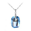 Aiyaya America&Europen Style Blue Crrystal 10kt Gold Plated Pendant Necklaces