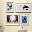 GREEN GREENGALLERY living room dining room sofa wall decoration painting simple modern office painting murals creative combination photo frame photo wall rose