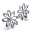 Hpolw Stainless Steel Stud Earrings Set 2pcs Color Silver